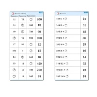 Комплект карточек (10) "Обучающий калейдоскоп. Умножение и деление в два шага" - «globural.ru» - Саранск