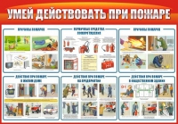 Стенд "Умей действовать при пожаре" - «globural.ru» - Саранск