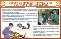 Стенд "Основные правила при работе на токарном станке по дереву" - «globural.ru» - Саранск