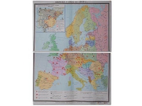 Учебная карта "Европа 1924-1939 гг" 1050*1420 мм (матовое, 2-стороннее лам.) - «globural.ru» - Саранск