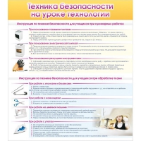 Стенд "Техника безопасности на уроке технологии" - «globural.ru» - Саранск