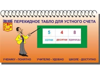 Перекидное табло для устного счета (ламинированное) - «globural.ru» - Саранск