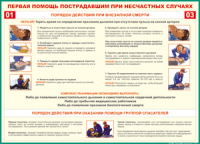 Таблица Порядок действий при внезапной смерти 1000*1400 винил - «globural.ru» - Саранск