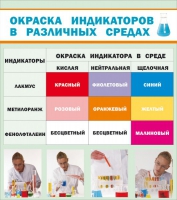 Стенд "Окраска индикаторов в различных средах" - «globural.ru» - Саранск