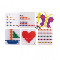 Мозаика Peg Board. Набор с прозрачными досками и картинками - «globural.ru» - Саранск