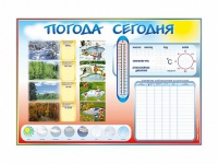 Стенд-уголок маркерный "Погода сегодня" - «globural.ru» - Саранск