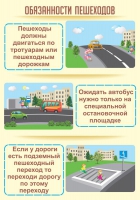 Стенд "Обязанности пешехода часть 2" - «globural.ru» - Саранск