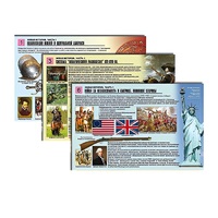 Комплект таблиц по истории раздаточных "Новая история. Часть1" (цвет., лам., формат А4, 6 штук) - «globural.ru» - Саранск