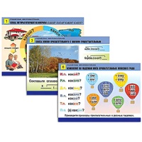 Комплект таблиц для начальной школы "Русский язык. Имя прилагательное" - «globural.ru» - Саранск