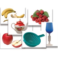 Набор предметных картинок "Фрукты, ягоды, орехи. Посуда" - «globural.ru» - Саранск