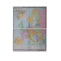 Учебная карта "Европа 1924-1939 гг" 1050*1420 мм (матовое, 2-стороннее лам.) - «globural.ru» - Саранск