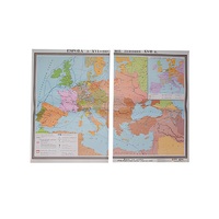 Учебная карта "Европа в 16 - первой половине 17 в.в." 1030*1420 мм (матовое, 2-стороннее лам.) - «globural.ru» - Саранск