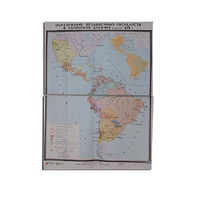 Учебная карта "Образование независимых государств в Латинской Америке" 1030*1420 мм (матовое, 2-стороннее лам.) - «globural.ru» - Саранск