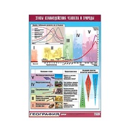 Таблица демонстрационная "Этапы взаимодействия человека и природы" (винил 70x100) - «globural.ru» - Саранск