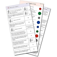 Комплект карточек (10) "Обучающий калейдоскоп. Музыкальные термины" - «globural.ru» - Саранск