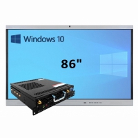 Интерактивная панель 86" (встроенный ПК Win10, Intel i5) - «globural.ru» - Саранск