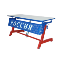 Стол ученический двухместный "Патриот-2п" на газовом лифте (р.гр. № 3-7 и наклоном столешницы ) - «globural.ru» - Саранск