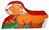 Напольная игрушка "Медвежонок" с шелкографией (ВИК) - «globural.ru» - Саранск