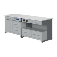 Стол лабораторный демонстрационный с электрическими розетками, автоматами аварийного отключения тока - «globural.ru» - Саранск