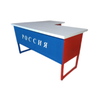 Стол преподавателя "Патриот" угловой с выкатной тумбой - «globural.ru» - Саранск