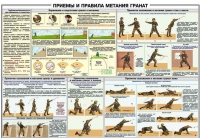 Плакат "Приемы и правила метания гранат" - «globural.ru» - Саранск