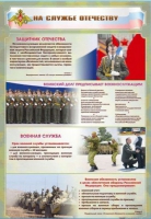 Стенд "На службе Отечеству" (вариант 1) - «globural.ru» - Саранск