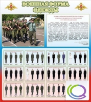 Стенд "Военная форма одежды (герб РФ)" - «globural.ru» - Саранск