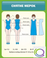 Стенд "Снятие мерок" (вариант 1) - «globural.ru» - Саранск