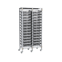 Стеллаж мобильный 2-х секционный для учебных наборов и цифровых лабораторных комплексов SenseDisc - «globural.ru» - Саранск