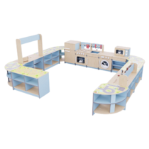 Игровая зона «Островок мастеров» из коллекции мебели «НЕГА» (голубой) - «globural.ru» - Саранск