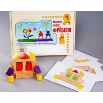 Игровой набор Фребеля "Конструктор деревянный без соединений-4" (Серия "Эксперимент") - «globural.ru» - Саранск
