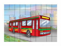 Магниты-пазлы "Автобус" - «globural.ru» - Саранск