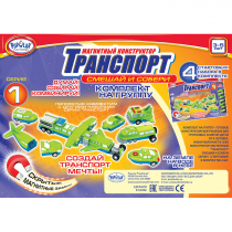 Магнитный конструктор Транспорт "Смешай и собери". Серия 1. Комплект на группу 3-5 лет. - «globural.ru» - Саранск