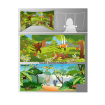 Стенд для сюжетно-ролевых игр 2-х сторонний (джунгли, лес) - «globural.ru» - Саранск