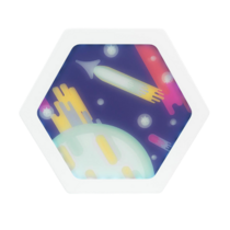 Декоративная тактильная панель с подсветкой - «Космос» - «globural.ru» - Саранск