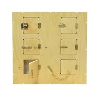 Настенный модyль с 6-ю замочками и задвижками 70 *10 *70 см - «globural.ru» - Саранск