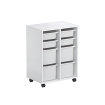 Тумба мобильная для пособий (белый) - «globural.ru» - Саранск