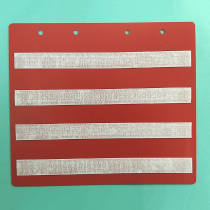 Красный лист-вкладыш в папку ПЕКС БОЛЬШАЯ  для карточек 4*4 см - «globural.ru» - Саранск