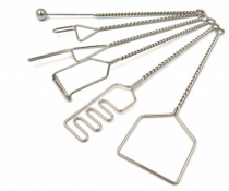 Комплект "Постановочные зонды на витых ручках с колечком (с металлическим шариком) 6 штук - «globural.ru» - Саранск