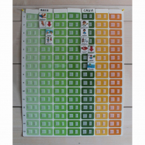 Панель для визуального расписания с цветными ячейками - «globural.ru» - Саранск