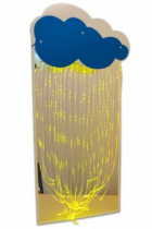 Зеркальное панно с фибероптическими нитями и Облаком - «globural.ru» - Саранск