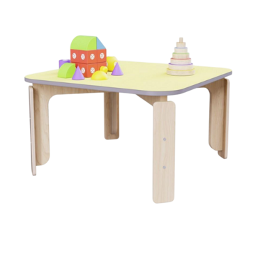 Квадратный растущий стол из коллекции «НЕГА» р.гр. 0-1 (цвет желтый) - «globural.ru» - Саранск