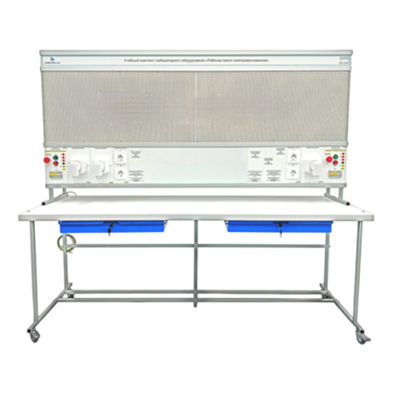 Учебный комплект лабораторного оборудования «Рабочее место электромонтажника» исполнение стендовое, монтажная панель - «globural.ru» - Саранск