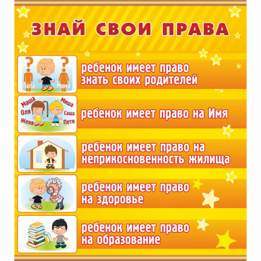 Стенд "Знай свои права" - «globural.ru» - Саранск