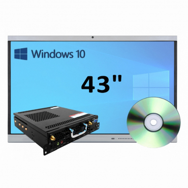Интерактивная панель 43" (встроенный ПК, Win10) - «globural.ru» - Саранск