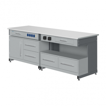 Стол лабораторный демонстрационный с электрическими розетками, автоматами аварийного отключения тока - «globural.ru» - Саранск