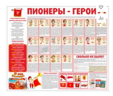 Тематический стенд "Пионеры-герои" - «globural.ru» - Саранск
